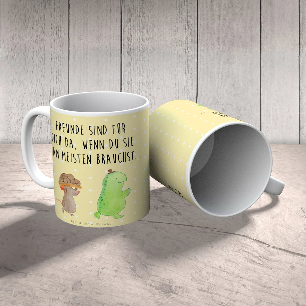 Tasse Schildkröte & Maus Tasse, Kaffeetasse, Teetasse, Becher, Kaffeebecher, Teebecher, Keramiktasse, Porzellantasse, Büro Tasse, Geschenk Tasse, Tasse Sprüche, Tasse Motive, Kaffeetassen, Tasse bedrucken, Designer Tasse, Cappuccino Tassen, Schöne Teetassen, Schildkröte, Maus, Freunde, Freundinnen, beste Freunde, beste Freundinnen