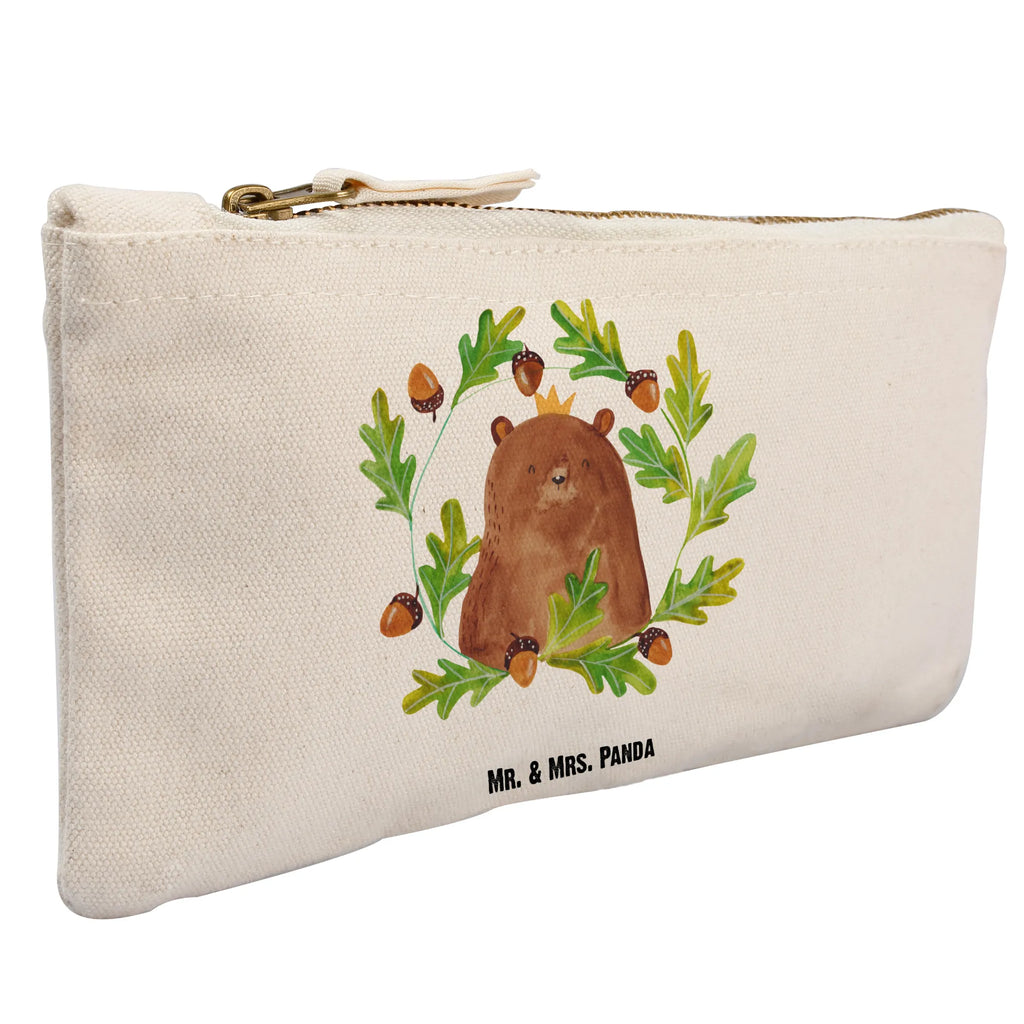 Schminktasche Bär König Schminktasche, Kosmetiktasche, Kosmetikbeutel, Stiftemäppchen, Etui, Federmappe, Makeup, XXL, Schminketui, Kosmetiketui, Schlamperetui, Bär, Teddy, Teddybär, Papa, Papa Bär, bester Vater, bester Papa, weltbester Papa, Vatertag, Vater, Dad, Daddy, Papi