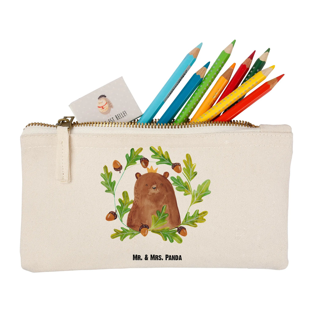 Schminktasche Bär König Schminktasche, Kosmetiktasche, Kosmetikbeutel, Stiftemäppchen, Etui, Federmappe, Makeup, XXL, Schminketui, Kosmetiketui, Schlamperetui, Bär, Teddy, Teddybär, Papa, Papa Bär, bester Vater, bester Papa, weltbester Papa, Vatertag, Vater, Dad, Daddy, Papi