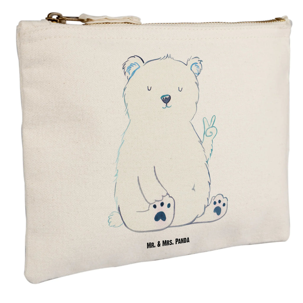 Schminktasche Eisbär Faul Schminktasche, Kosmetiktasche, Kosmetikbeutel, Stiftemäppchen, Etui, Federmappe, Makeup, XXL, Schminketui, Kosmetiketui, Schlamperetui, Bär, Teddy, Teddybär, Eisbär, Nordpol, Faul, Entspannen, Relaxen, Büro, Arbeit, Bürojob, Arbeitsplatz, Homeoffice