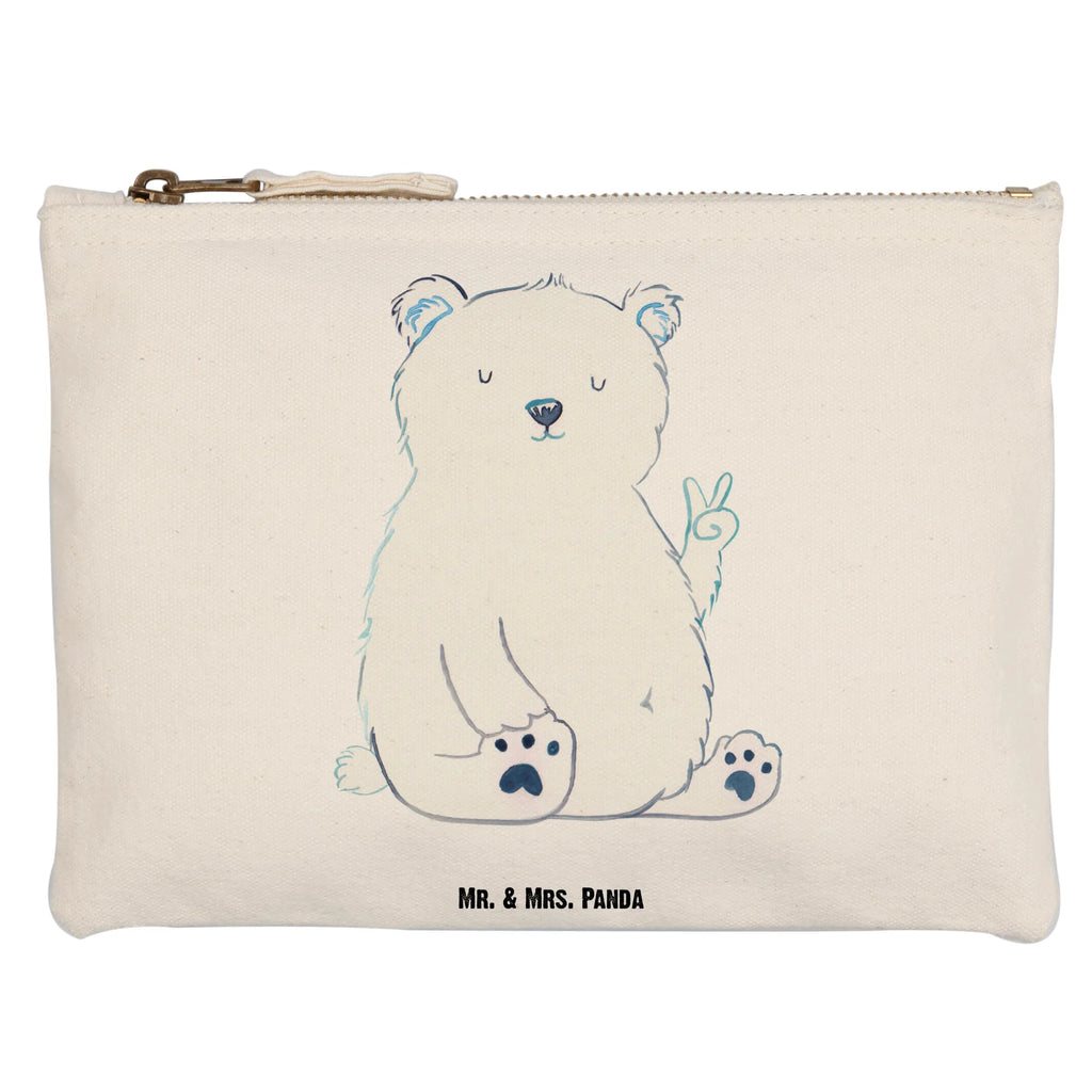 Schminktasche Eisbär Faul Schminktasche, Kosmetiktasche, Kosmetikbeutel, Stiftemäppchen, Etui, Federmappe, Makeup, XXL, Schminketui, Kosmetiketui, Schlamperetui, Bär, Teddy, Teddybär, Eisbär, Nordpol, Faul, Entspannen, Relaxen, Büro, Arbeit, Bürojob, Arbeitsplatz, Homeoffice