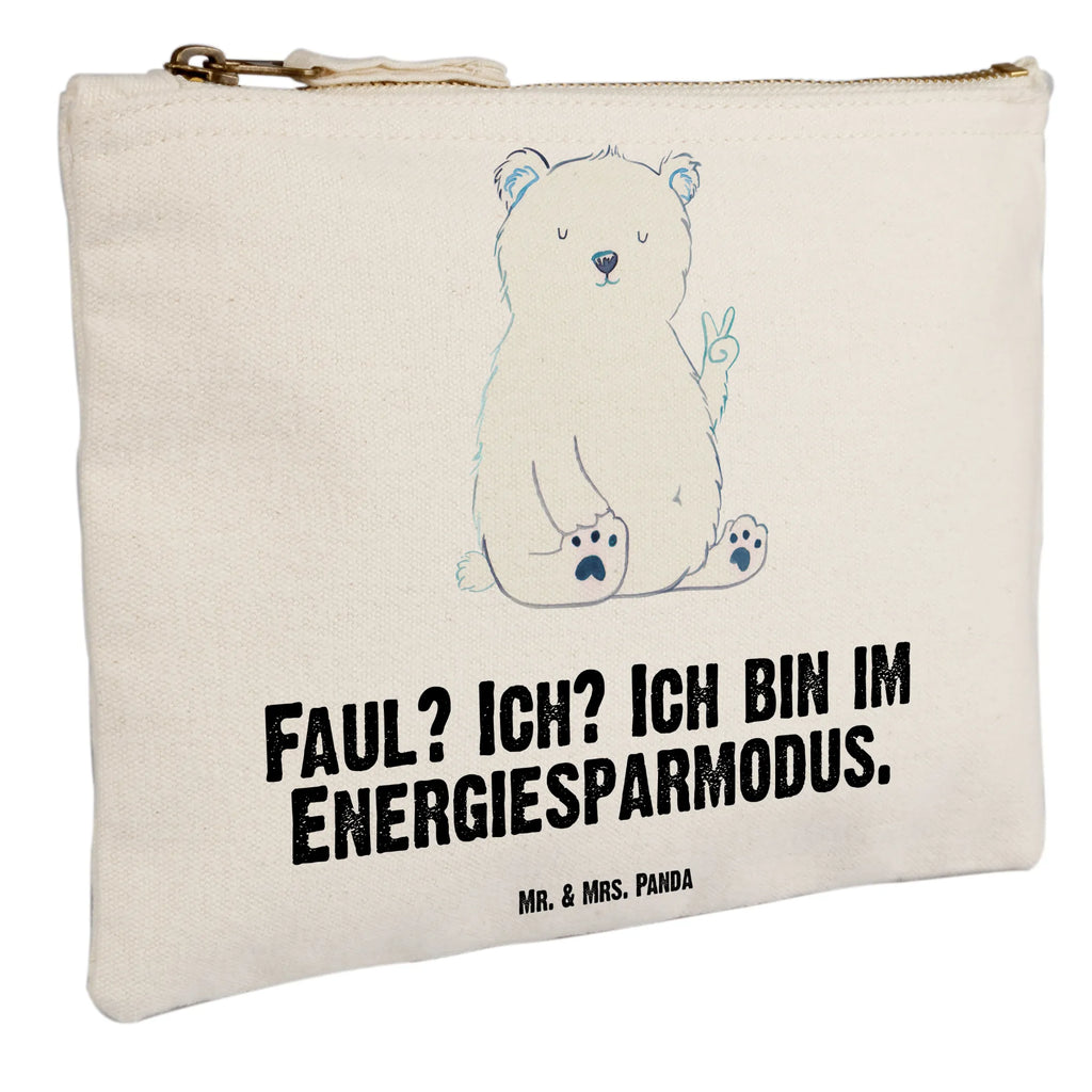 Schminktasche Eisbär Faul Schminktasche, Kosmetiktasche, Kosmetikbeutel, Stiftemäppchen, Etui, Federmappe, Makeup, XXL, Schminketui, Kosmetiketui, Schlamperetui, Bär, Teddy, Teddybär, Eisbär, Nordpol, Faul, Entspannen, Relaxen, Büro, Arbeit, Bürojob, Arbeitsplatz, Homeoffice