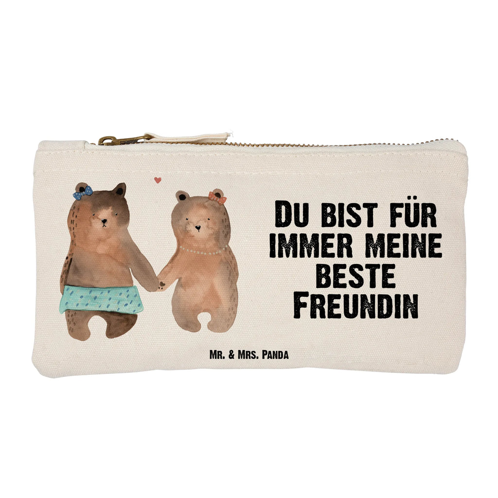 Schminktasche Bär Freundin Schminktasche, Kosmetiktasche, Kosmetikbeutel, Stiftemäppchen, Etui, Federmappe, Makeup, XXL, Schminketui, Kosmetiketui, Schlamperetui, Bär, Teddy, Teddybär, Bär Freundin Beste Freund Liebe Liebesbeweis Verliebt Kumpel Kumpeliene