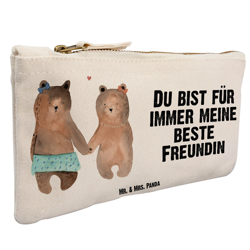 Schminktasche Bär Freundin Schminktasche, Kosmetiktasche, Kosmetikbeutel, Stiftemäppchen, Etui, Federmappe, Makeup, XXL, Schminketui, Kosmetiketui, Schlamperetui, Bär, Teddy, Teddybär, Bär Freundin Beste Freund Liebe Liebesbeweis Verliebt Kumpel Kumpeliene