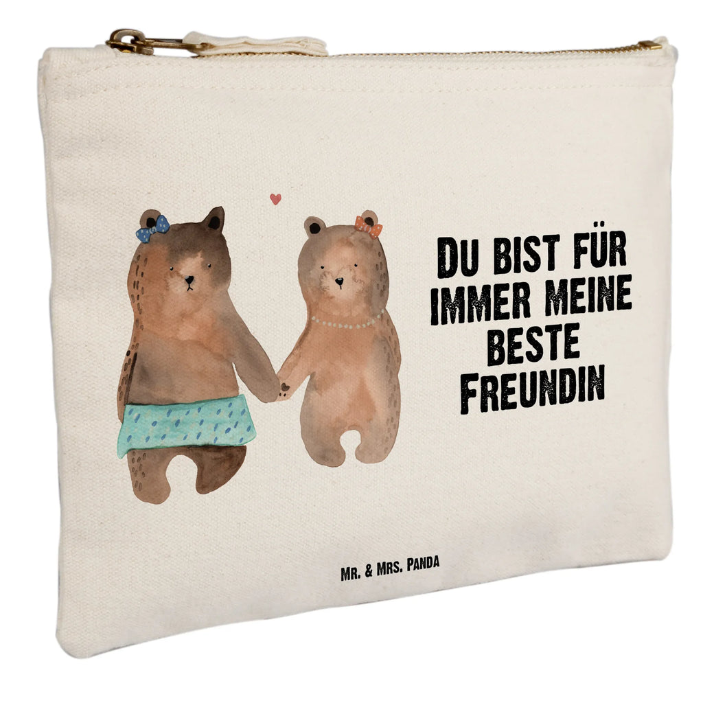 Schminktasche Bär Freundin Schminktasche, Kosmetiktasche, Kosmetikbeutel, Stiftemäppchen, Etui, Federmappe, Makeup, XXL, Schminketui, Kosmetiketui, Schlamperetui, Bär, Teddy, Teddybär, Bär Freundin Beste Freund Liebe Liebesbeweis Verliebt Kumpel Kumpeliene