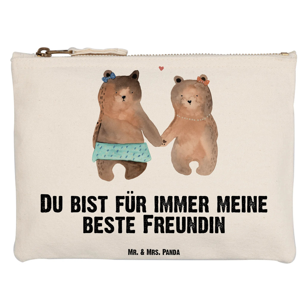 Schminktasche Bär Freundin Schminktasche, Kosmetiktasche, Kosmetikbeutel, Stiftemäppchen, Etui, Federmappe, Makeup, XXL, Schminketui, Kosmetiketui, Schlamperetui, Bär, Teddy, Teddybär, Bär Freundin Beste Freund Liebe Liebesbeweis Verliebt Kumpel Kumpeliene