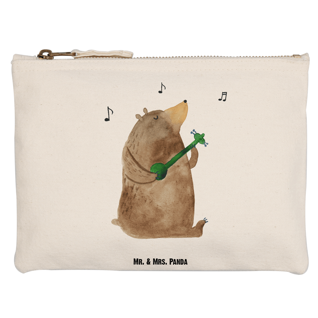 Schminktasche Bär Lied Schminktasche, Kosmetiktasche, Kosmetikbeutel, Stiftemäppchen, Etui, Federmappe, Makeup, XXL, Schminketui, Kosmetiketui, Schlamperetui, Bär, Teddy, Teddybär, Bärchen, Bear, Liebeslied, Lied, Song, Valentinstag, Valentine, Geschenk, Partner, Liebe, Freundin, Frau, Herz, Spruch