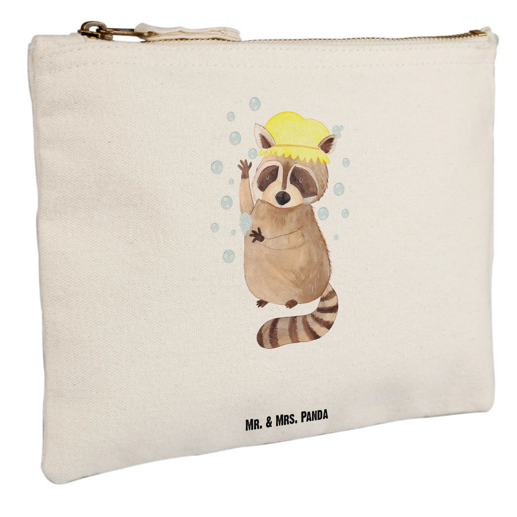 Schminktasche Waschbär Schminktasche, Kosmetiktasche, Kosmetikbeutel, Stiftemäppchen, Etui, Federmappe, Makeup, XXL, Schminketui, Kosmetiketui, Schlamperetui, Tiermotive, Gute Laune, lustige Sprüche, Tiere, Waschbär, Tagträumen, Plan, Fröhlich, waschen, Seifenblasen