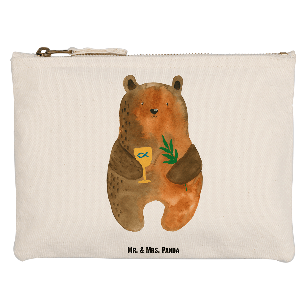 Schminktasche Bär Konfirmation Schminktasche, Kosmetiktasche, Kosmetikbeutel, Stiftemäppchen, Etui, Federmappe, Makeup, XXL, Schminketui, Kosmetiketui, Schlamperetui, Bär, Teddy, Teddybär, Konfirmation, Kirche, evangelisch, Gottesdienst