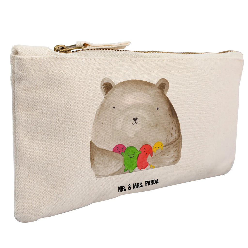 Schminktasche Bär Gefühl Schminktasche, Kosmetiktasche, Kosmetikbeutel, Stiftemäppchen, Etui, Federmappe, Makeup, XXL, Schminketui, Kosmetiketui, Schlamperetui, Bär, Teddy, Teddybär, Wahnsinn, Verrückt, Durchgedreht