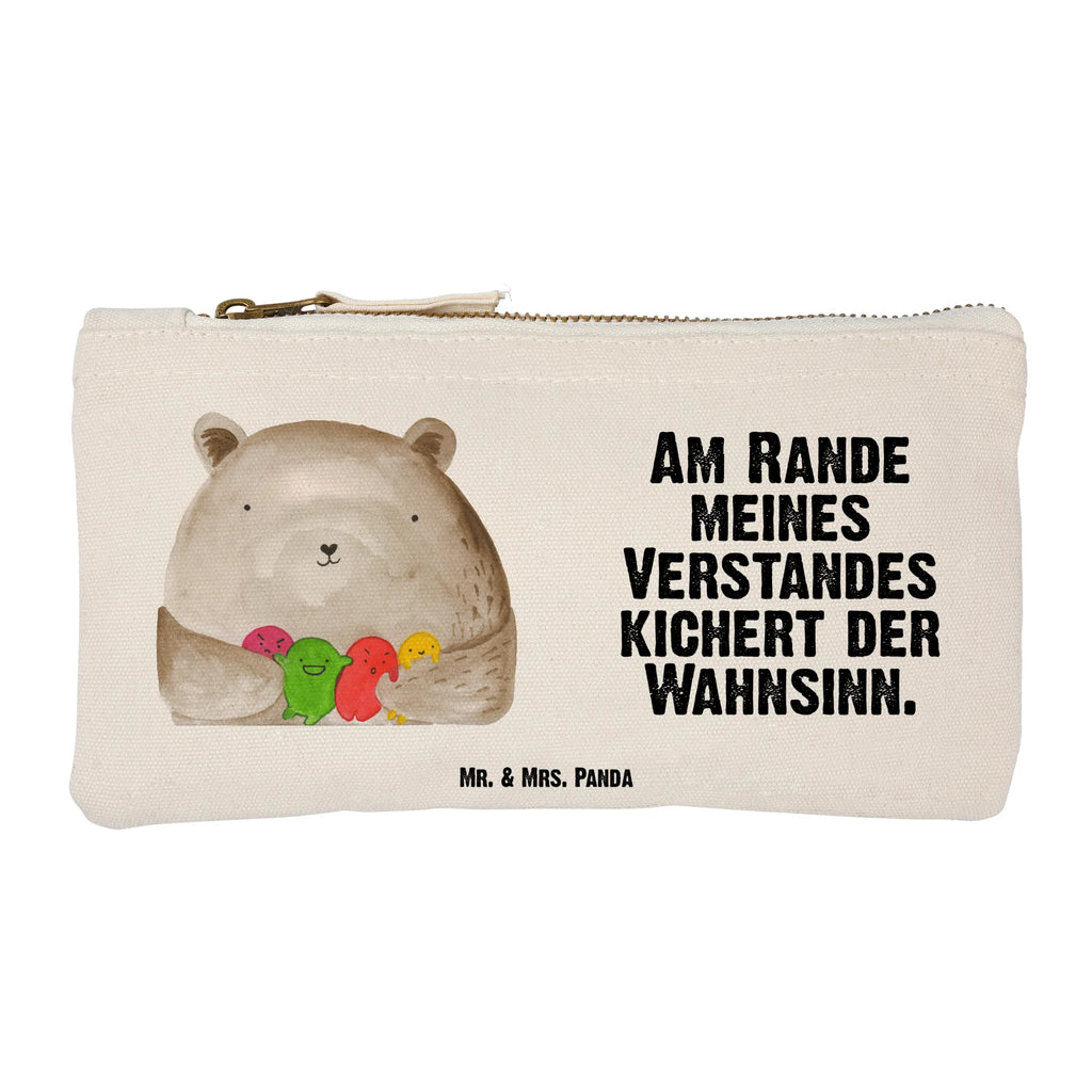 Schminktasche Bär Gefühl Schminktasche, Kosmetiktasche, Kosmetikbeutel, Stiftemäppchen, Etui, Federmappe, Makeup, XXL, Schminketui, Kosmetiketui, Schlamperetui, Bär, Teddy, Teddybär, Wahnsinn, Verrückt, Durchgedreht