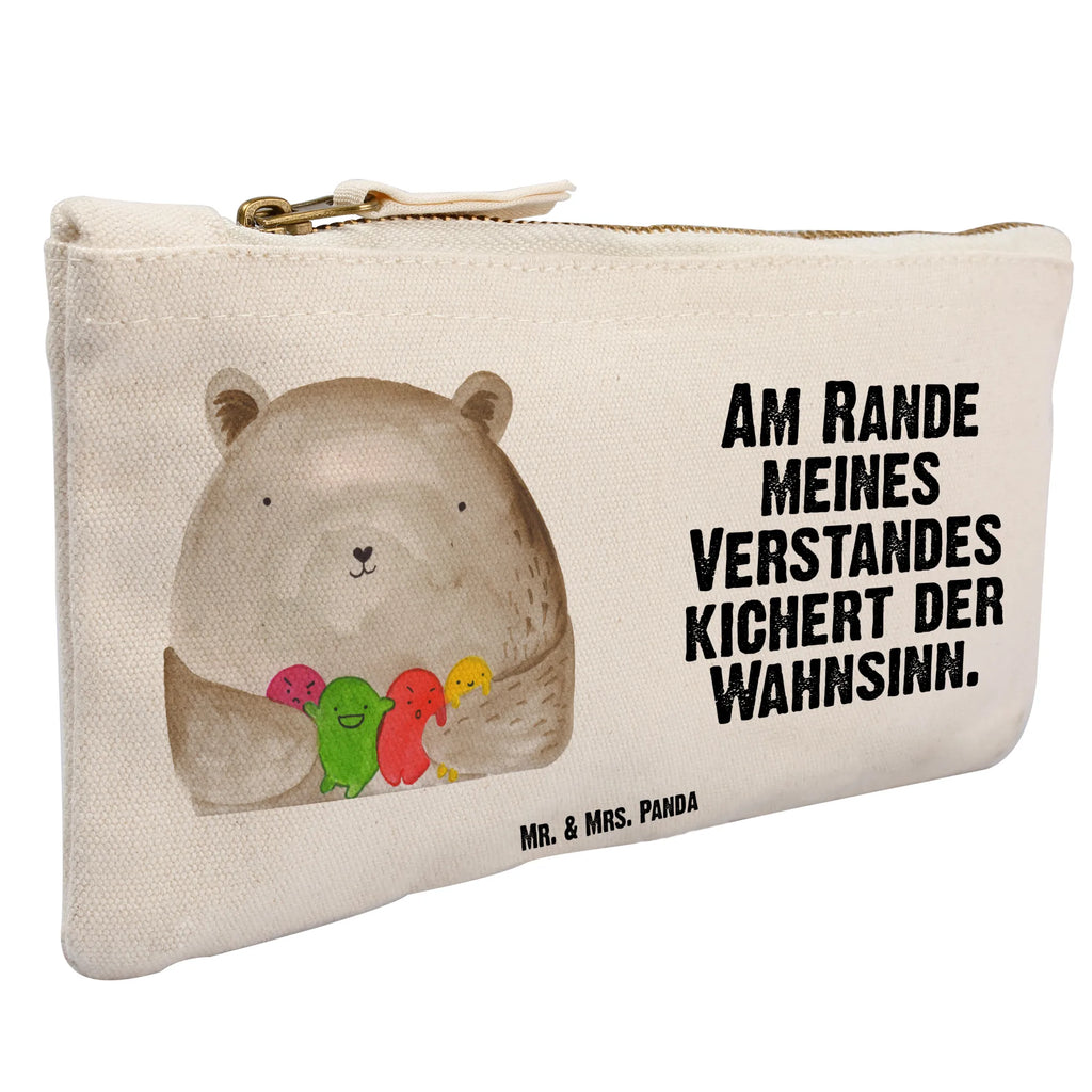 Schminktasche Bär Gefühl Schminktasche, Kosmetiktasche, Kosmetikbeutel, Stiftemäppchen, Etui, Federmappe, Makeup, XXL, Schminketui, Kosmetiketui, Schlamperetui, Bär, Teddy, Teddybär, Wahnsinn, Verrückt, Durchgedreht