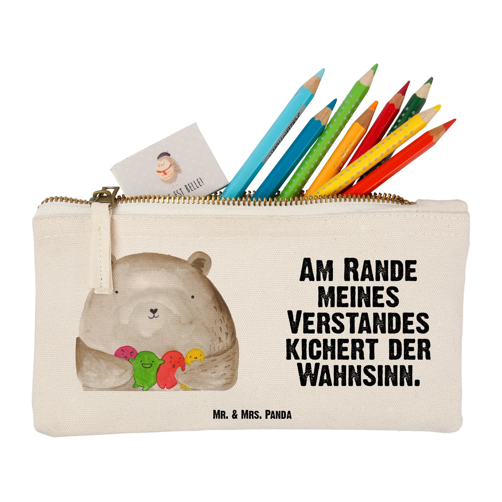 Schminktasche Bär Gefühl Schminktasche, Kosmetiktasche, Kosmetikbeutel, Stiftemäppchen, Etui, Federmappe, Makeup, XXL, Schminketui, Kosmetiketui, Schlamperetui, Bär, Teddy, Teddybär, Wahnsinn, Verrückt, Durchgedreht