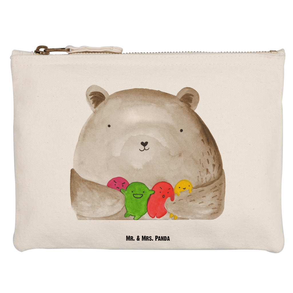 Schminktasche Bär Gefühl Schminktasche, Kosmetiktasche, Kosmetikbeutel, Stiftemäppchen, Etui, Federmappe, Makeup, XXL, Schminketui, Kosmetiketui, Schlamperetui, Bär, Teddy, Teddybär, Wahnsinn, Verrückt, Durchgedreht