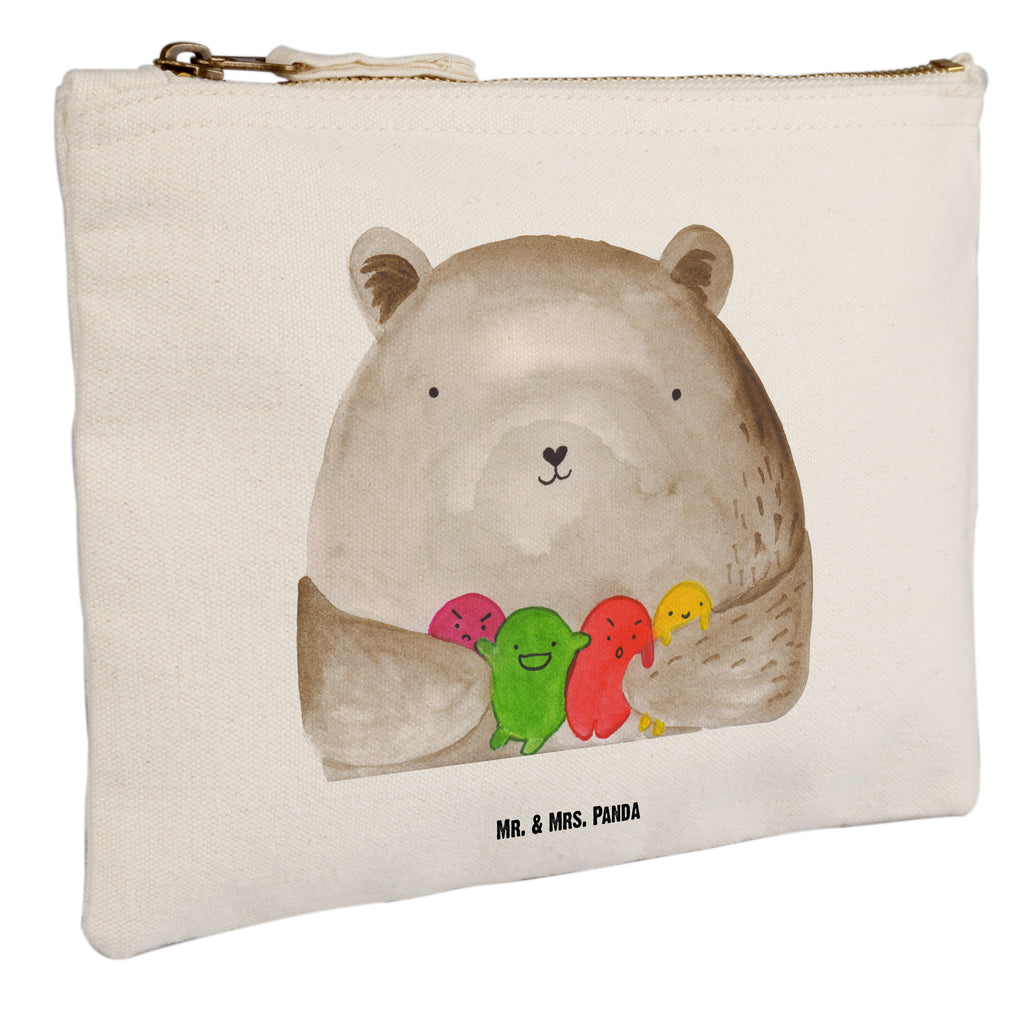 Schminktasche Bär Gefühl Schminktasche, Kosmetiktasche, Kosmetikbeutel, Stiftemäppchen, Etui, Federmappe, Makeup, XXL, Schminketui, Kosmetiketui, Schlamperetui, Bär, Teddy, Teddybär, Wahnsinn, Verrückt, Durchgedreht