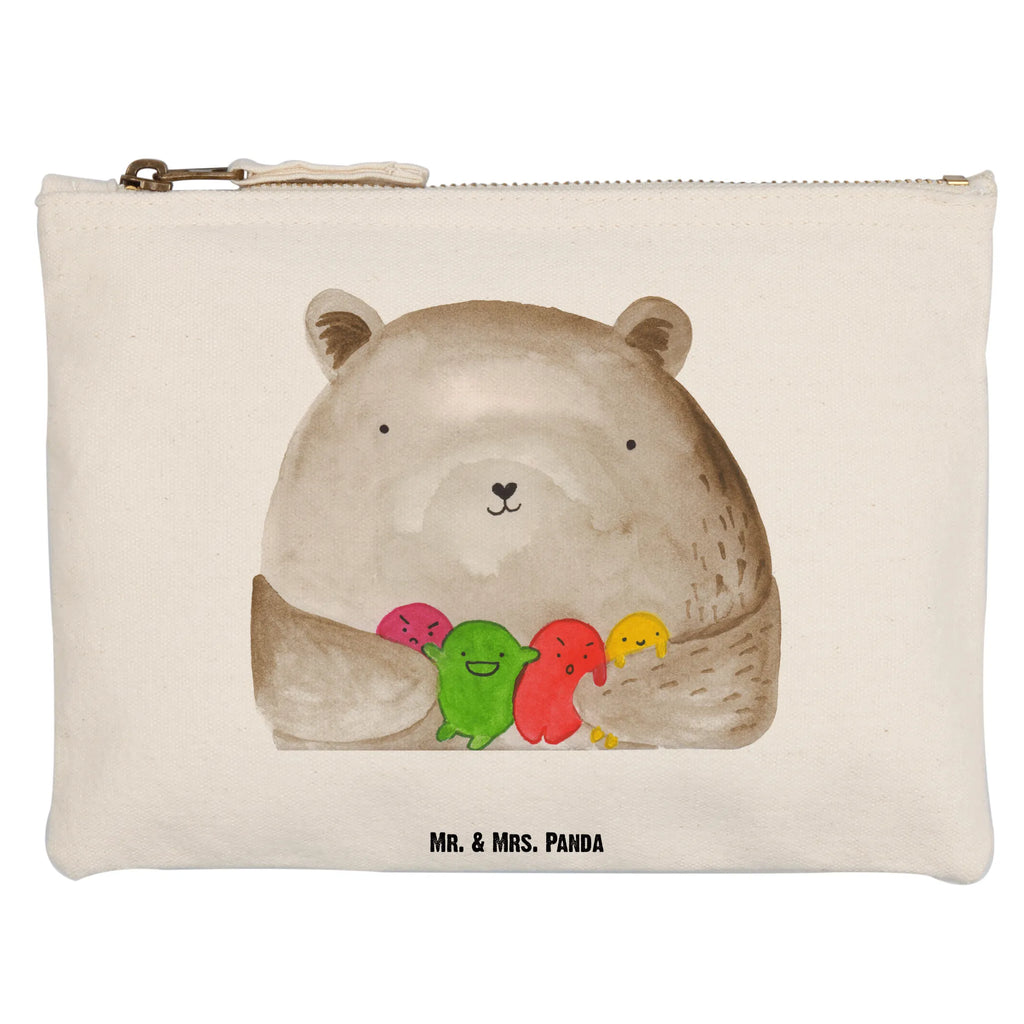 Schminktasche Bär Gefühl Schminktasche, Kosmetiktasche, Kosmetikbeutel, Stiftemäppchen, Etui, Federmappe, Makeup, XXL, Schminketui, Kosmetiketui, Schlamperetui, Bär, Teddy, Teddybär, Wahnsinn, Verrückt, Durchgedreht