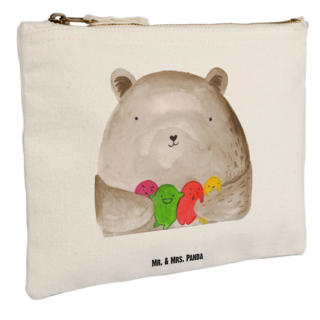 Schminktasche Bär Gefühl Schminktasche, Kosmetiktasche, Kosmetikbeutel, Stiftemäppchen, Etui, Federmappe, Makeup, XXL, Schminketui, Kosmetiketui, Schlamperetui, Bär, Teddy, Teddybär, Wahnsinn, Verrückt, Durchgedreht