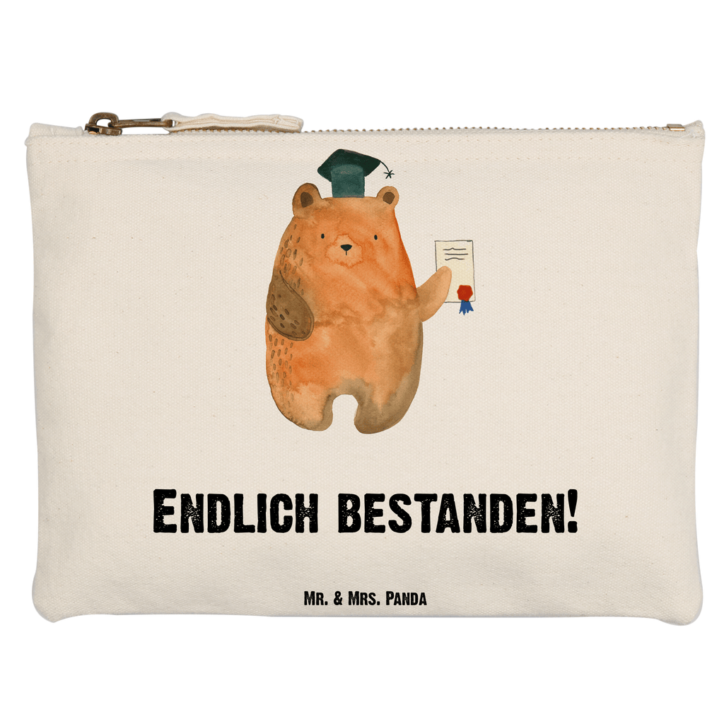 Schminktasche Prüfungsbär Schminktasche, Kosmetiktasche, Kosmetikbeutel, Stiftemäppchen, Etui, Federmappe, Makeup, XXL, Schminketui, Kosmetiketui, Schlamperetui, Bär, Teddy, Teddybär, Abitur, Prüfungen, Prüfung bestanden, Abschluss, Zeugnis, Abschlusszeugnis