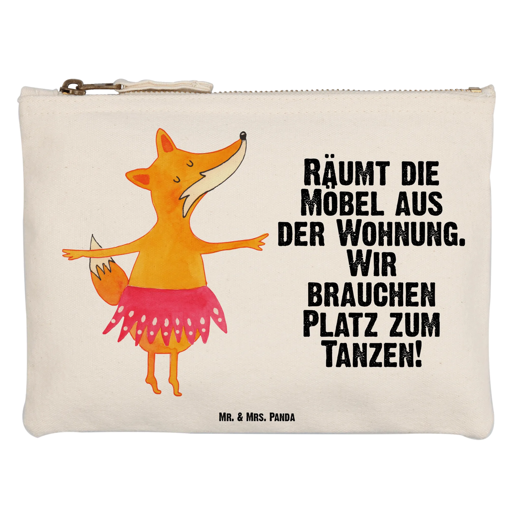 Schminktasche Fuchs Ballerina Schminktasche, Kosmetiktasche, Kosmetikbeutel, Stiftemäppchen, Etui, Federmappe, Makeup, XXL, Schminketui, Kosmetiketui, Schlamperetui, Fuchs, Fuchs Spruch, Füchse, Füchsin, Ballerina, Ballett, Tänzerin, Tanzen, Party, Einladung, Geburtstag