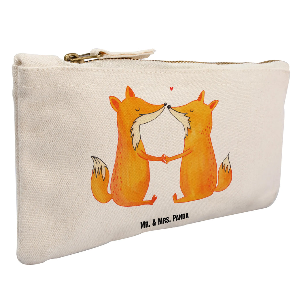 Schminktasche Füchse Liebe Schminktasche, Kosmetiktasche, Kosmetikbeutel, Stiftemäppchen, Etui, Federmappe, Makeup, XXL, Schminketui, Kosmetiketui, Schlamperetui, Fuchs, Füchse, Fox, Liebe, Liebespaar, Paar, Partner, Freundin, Freund, Ehe, Verlobte, Ehemann, Ehefrau, Liebesbeweis