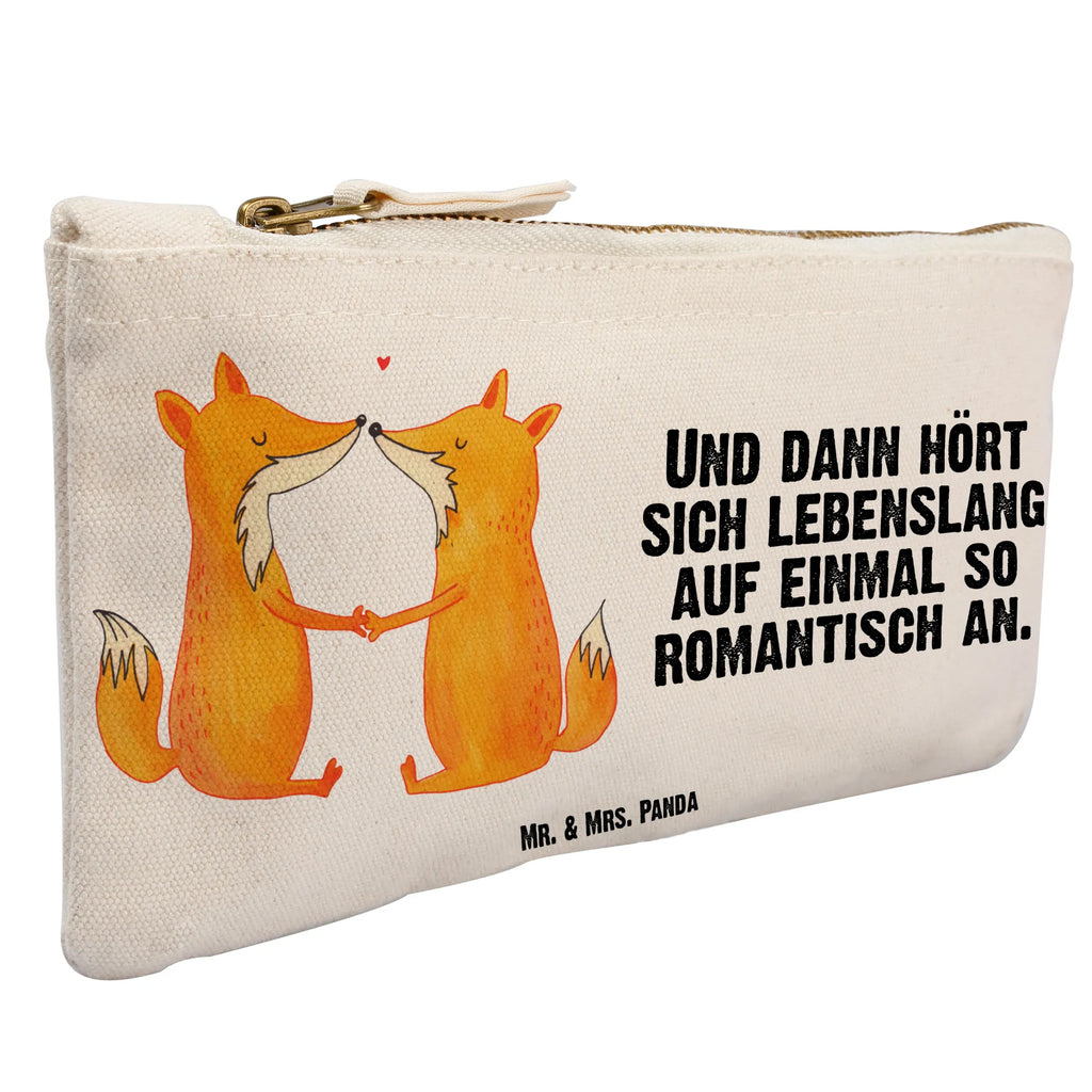 Schminktasche Füchse Liebe Schminktasche, Kosmetiktasche, Kosmetikbeutel, Stiftemäppchen, Etui, Federmappe, Makeup, XXL, Schminketui, Kosmetiketui, Schlamperetui, Fuchs, Füchse, Fox, Liebe, Liebespaar, Paar, Partner, Freundin, Freund, Ehe, Verlobte, Ehemann, Ehefrau, Liebesbeweis