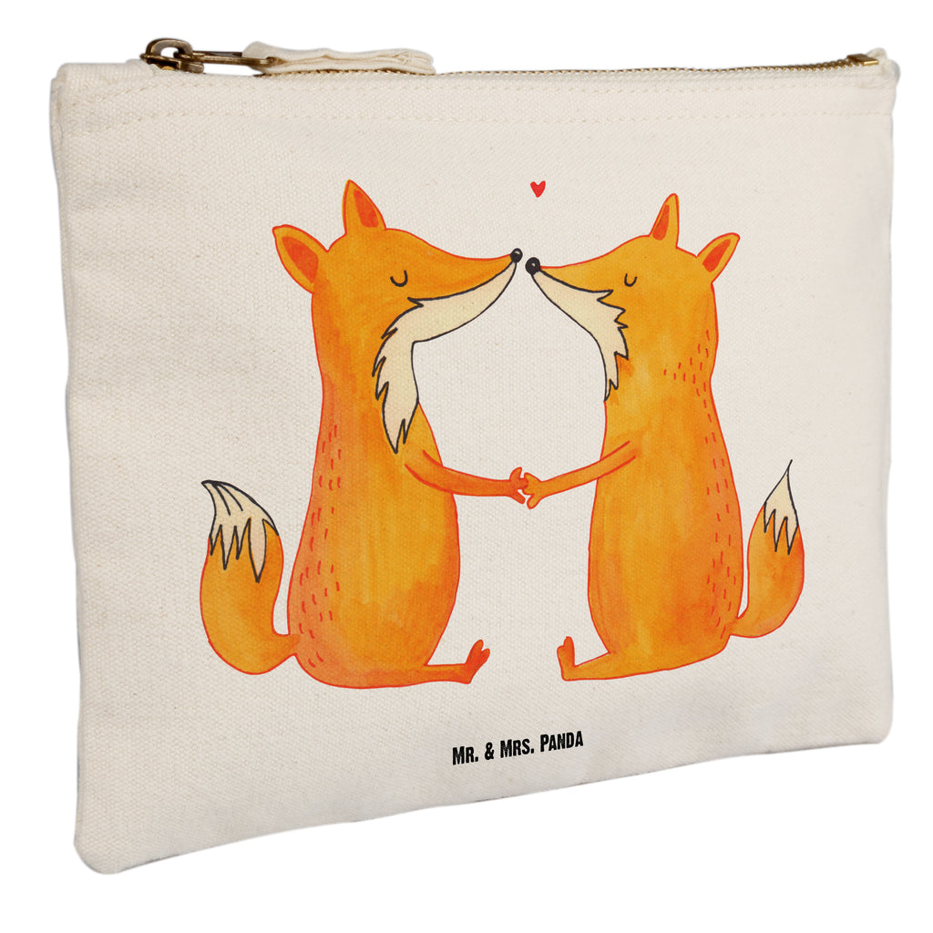 Schminktasche Füchse Liebe Schminktasche, Kosmetiktasche, Kosmetikbeutel, Stiftemäppchen, Etui, Federmappe, Makeup, XXL, Schminketui, Kosmetiketui, Schlamperetui, Fuchs, Füchse, Fox, Liebe, Liebespaar, Paar, Partner, Freundin, Freund, Ehe, Verlobte, Ehemann, Ehefrau, Liebesbeweis