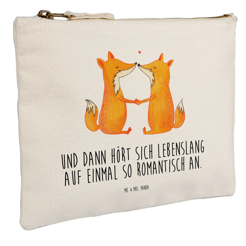 Schminktasche Füchse Liebe Schminktasche, Kosmetiktasche, Kosmetikbeutel, Stiftemäppchen, Etui, Federmappe, Makeup, XXL, Schminketui, Kosmetiketui, Schlamperetui, Fuchs, Füchse, Fox, Liebe, Liebespaar, Paar, Partner, Freundin, Freund, Ehe, Verlobte, Ehemann, Ehefrau, Liebesbeweis