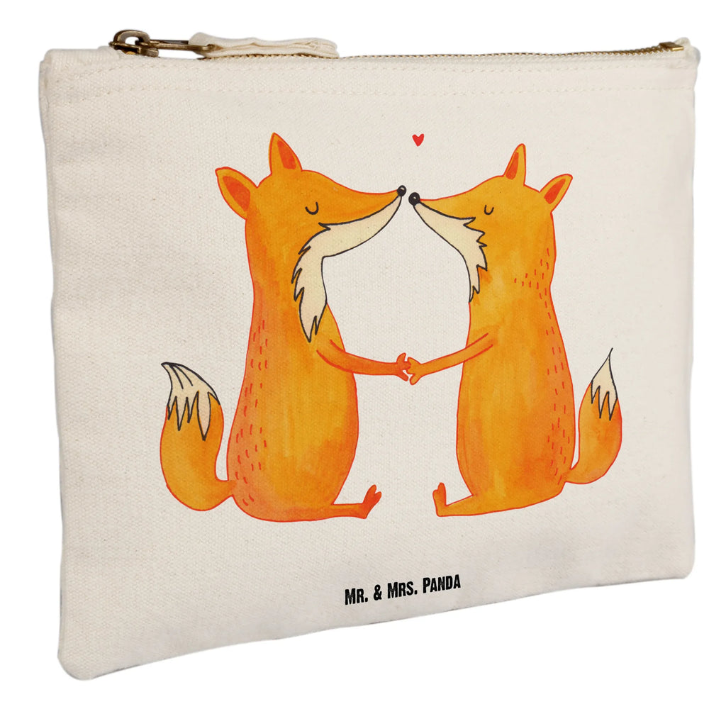 Schminktasche Füchse Liebe Schminktasche, Kosmetiktasche, Kosmetikbeutel, Stiftemäppchen, Etui, Federmappe, Makeup, XXL, Schminketui, Kosmetiketui, Schlamperetui, Fuchs, Füchse, Fox, Liebe, Liebespaar, Paar, Partner, Freundin, Freund, Ehe, Verlobte, Ehemann, Ehefrau, Liebesbeweis