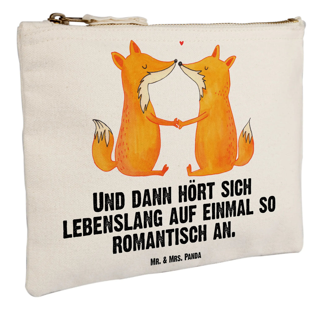 Schminktasche Füchse Liebe Schminktasche, Kosmetiktasche, Kosmetikbeutel, Stiftemäppchen, Etui, Federmappe, Makeup, XXL, Schminketui, Kosmetiketui, Schlamperetui, Fuchs, Füchse, Fox, Liebe, Liebespaar, Paar, Partner, Freundin, Freund, Ehe, Verlobte, Ehemann, Ehefrau, Liebesbeweis