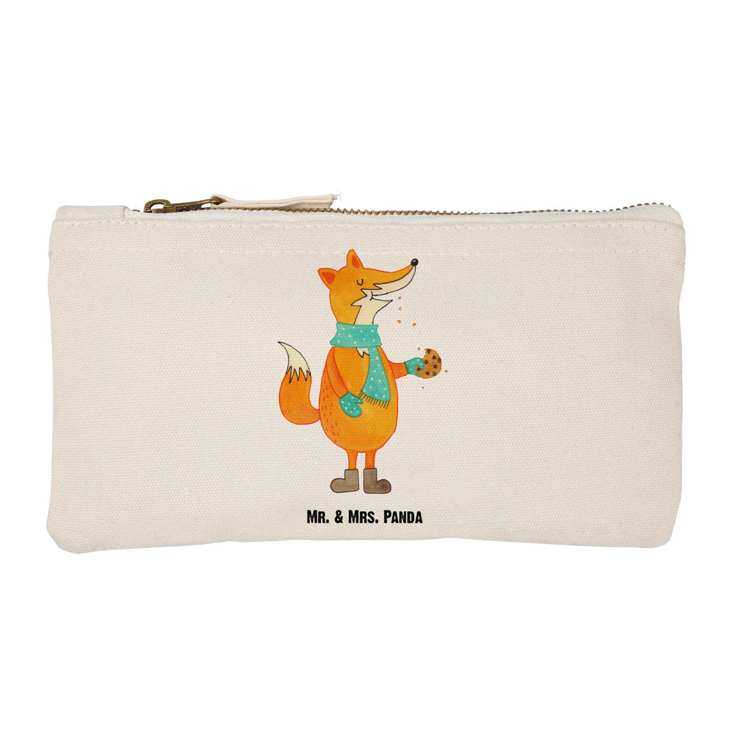 Schminktasche Fuchs Keks Schminktasche, Kosmetiktasche, Kosmetikbeutel, Stiftemäppchen, Etui, Federmappe, Makeup, XXL, Schminketui, Kosmetiketui, Schlamperetui, Fuchs, Füchse, Backen Spruch, Kekse, Winter, Weihnachtszeit, Plätzchen, Liebe, Küche Deko