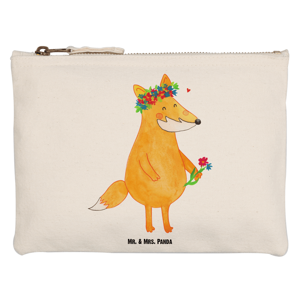 Schminktasche Fuchs Blumen Schminktasche, Kosmetiktasche, Kosmetikbeutel, Stiftemäppchen, Etui, Federmappe, Makeup, XXL, Schminketui, Kosmetiketui, Schlamperetui, Fuchs, Füchse, Fox, Liebe, Freundin, Fuchsmädchen, Blumenmädchen, Freundinnen, Liebesbeweis, Blume, Blumen, Motivation, Freude, ich, mich, Selbstliebe