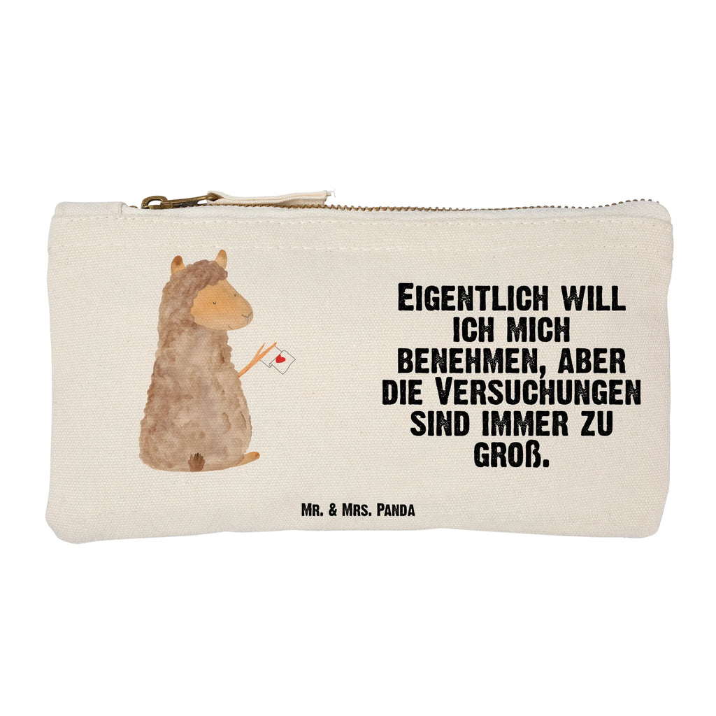 Schminktasche Alpaka Fahne Schminktasche, Kosmetiktasche, Kosmetikbeutel, Stiftemäppchen, Etui, Federmappe, Makeup, XXL, Schminketui, Kosmetiketui, Schlamperetui, Alpaka, Lama, Alpakas, Lamas, Liebe