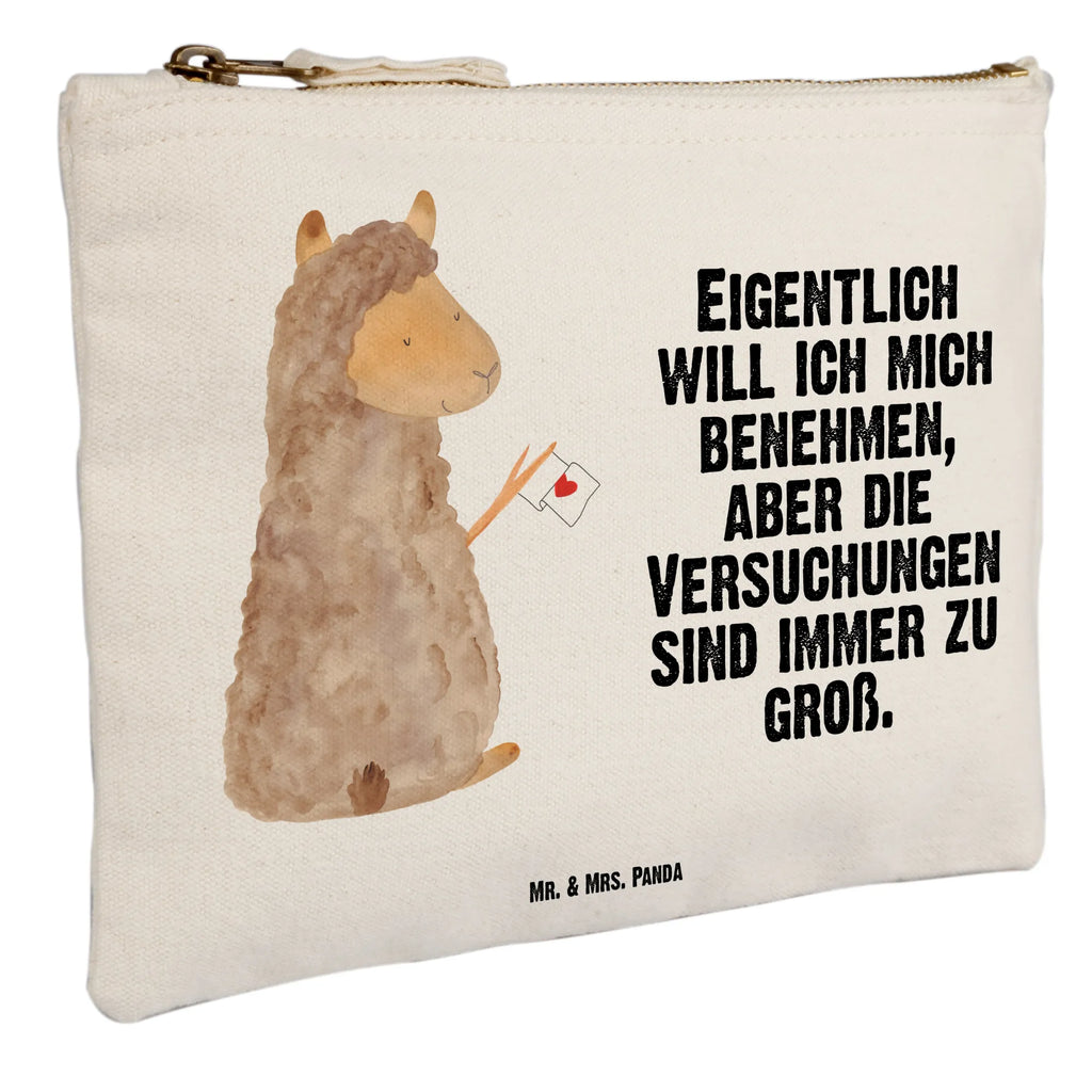 Schminktasche Alpaka Fahne Schminktasche, Kosmetiktasche, Kosmetikbeutel, Stiftemäppchen, Etui, Federmappe, Makeup, XXL, Schminketui, Kosmetiketui, Schlamperetui, Alpaka, Lama, Alpakas, Lamas, Liebe