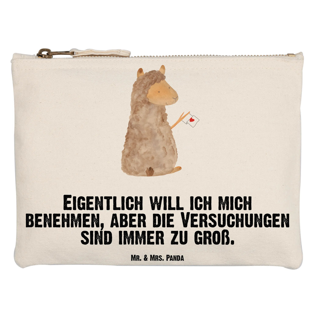 Schminktasche Alpaka Fahne Schminktasche, Kosmetiktasche, Kosmetikbeutel, Stiftemäppchen, Etui, Federmappe, Makeup, XXL, Schminketui, Kosmetiketui, Schlamperetui, Alpaka, Lama, Alpakas, Lamas, Liebe