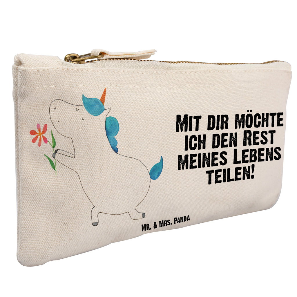 Schminktasche Einhorn Blume Schminktasche, Kosmetiktasche, Kosmetikbeutel, Stiftemäppchen, Etui, Federmappe, Makeup, XXL, Schminketui, Kosmetiketui, Schlamperetui, Einhorn, Einhörner, Einhorn Deko, Pegasus, Unicorn, Liebe, Liebesbeweis, Antrag, Heiratsantrag, Verlobung, Ehepaar, Pärchen, Partner, Freund, Freundin, Ehe, heiraten