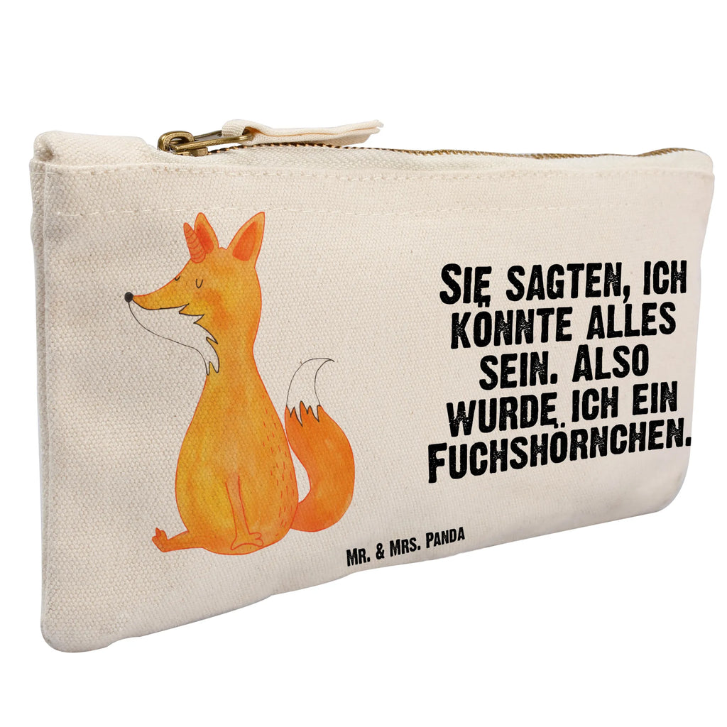 Schminktasche Einhorn Wunsch Schminktasche, Kosmetiktasche, Kosmetikbeutel, Stiftemäppchen, Etui, Federmappe, Makeup, XXL, Schminketui, Kosmetiketui, Schlamperetui, Einhorn, Einhörner, Einhorn Deko, Unicorn, Fuchs, Unicorns, Fuchshörnchen, Fuchshorn, Foxycorn, Füchse