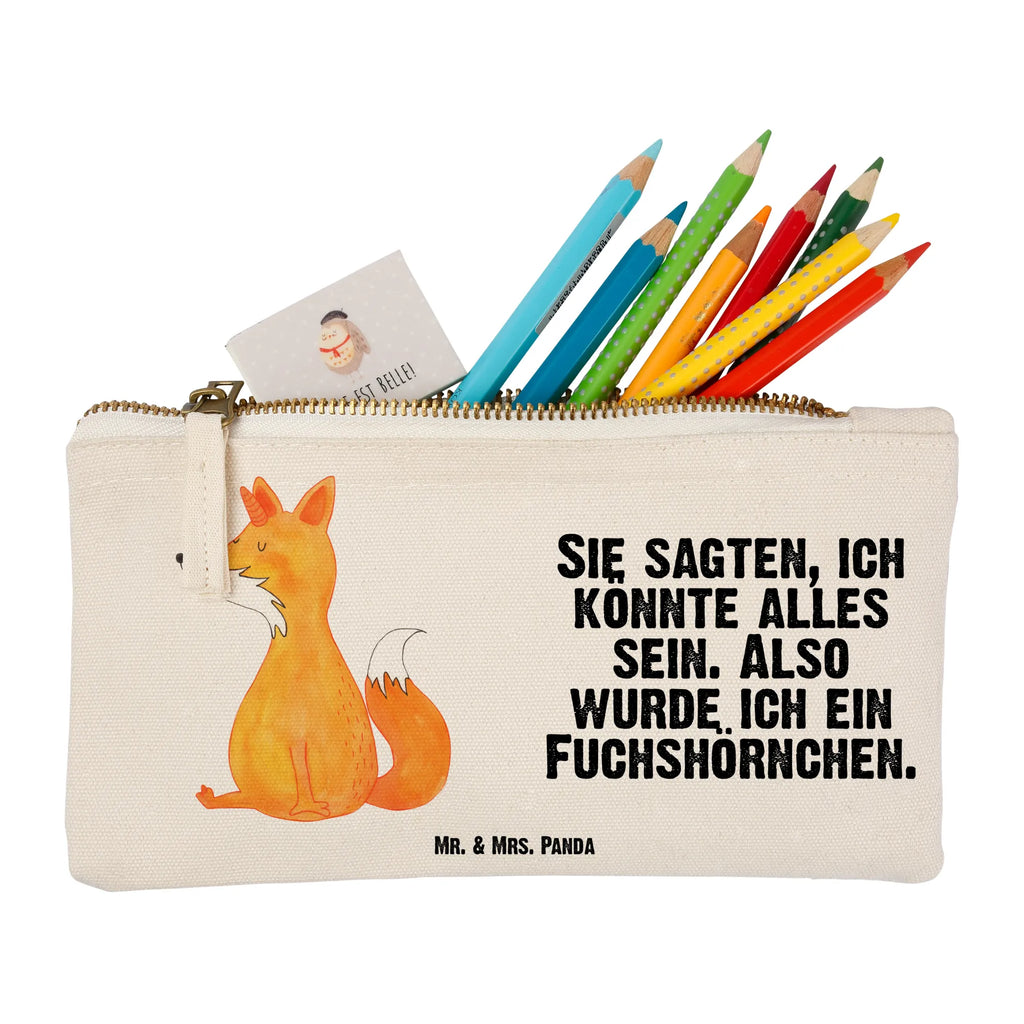 Schminktasche Einhorn Wunsch Schminktasche, Kosmetiktasche, Kosmetikbeutel, Stiftemäppchen, Etui, Federmappe, Makeup, XXL, Schminketui, Kosmetiketui, Schlamperetui, Einhorn, Einhörner, Einhorn Deko, Pegasus, Unicorn, Fuchs, Unicorns, Fuchshörnchen, Fuchshorn, Foxycorn, Füchse