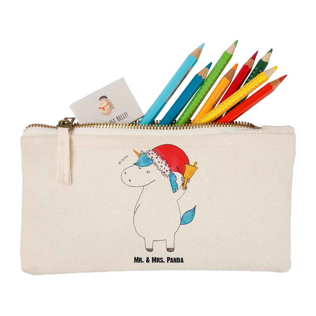 Schminktasche Einhorn Weihnachtsmann Schminktasche, Kosmetiktasche, Kosmetikbeutel, Stiftemäppchen, Etui, Federmappe, Makeup, XXL, Schminketui, Kosmetiketui, Schlamperetui, Einhorn, Einhörner, Einhorn Deko, Pegasus, Unicorn, Gin, Schokolade, Schoki, Weihnachten, Weihnachtsmann, Nikolaus, Wunschzettel, Wunschliste, Feenstaub