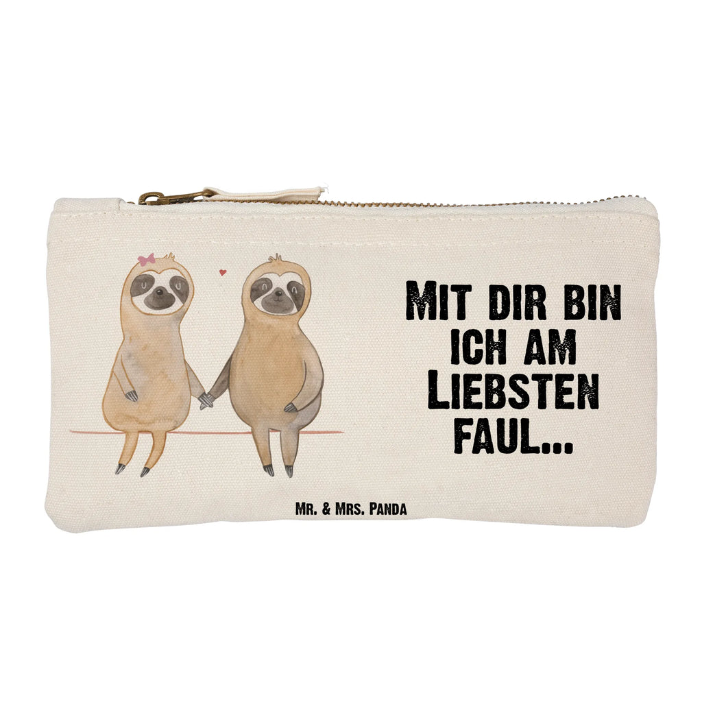 Schminktasche Faultier Pärchen Schminktasche, Kosmetiktasche, Kosmetikbeutel, Stiftemäppchen, Etui, Federmappe, Makeup, XXL, Schminketui, Kosmetiketui, Schlamperetui, Faultier, Faultier Geschenk, Faultier Deko, Faultiere, faul, Lieblingstier, Liebe, Liebespaar, Faultierliebe, Faultierpärchen, verliebt, verlobt, gemeinsam, relaxen, Pärchen, Beziehung, Langsamkeit