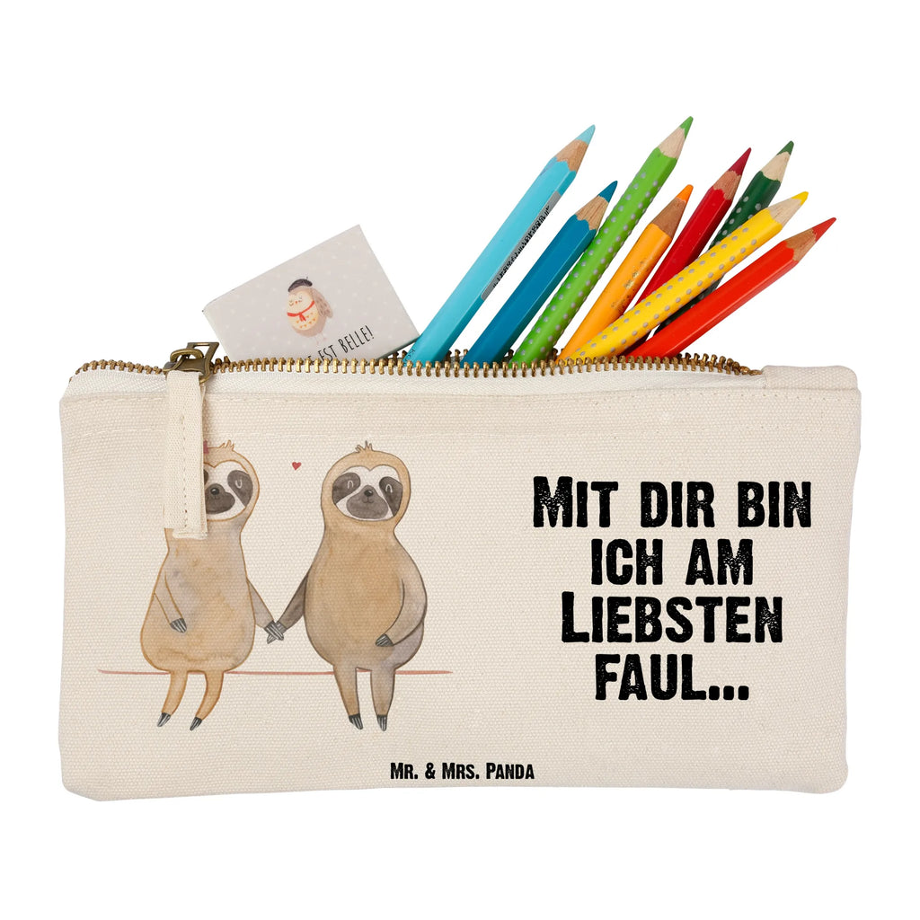 Schminktasche Faultier Pärchen Schminktasche, Kosmetiktasche, Kosmetikbeutel, Stiftemäppchen, Etui, Federmappe, Makeup, XXL, Schminketui, Kosmetiketui, Schlamperetui, Faultier, Faultier Geschenk, Faultier Deko, Faultiere, faul, Lieblingstier, Liebe, Liebespaar, Faultierliebe, Faultierpärchen, verliebt, verlobt, gemeinsam, relaxen, Pärchen, Beziehung, Langsamkeit