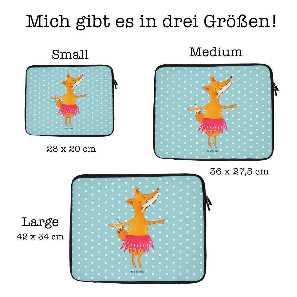 Notebook Tasche Fuchs Ballerina Notebook Tasche, Laptop, Computertasche, Tasche, Notebook-Tasche, Notebook-Reisehülle, Notebook Schutz, Fuchs, Fuchs Spruch, Füchse, Füchsin, Ballerina, Ballett, Tänzerin, Tanzen, Party, Einladung, Geburtstag