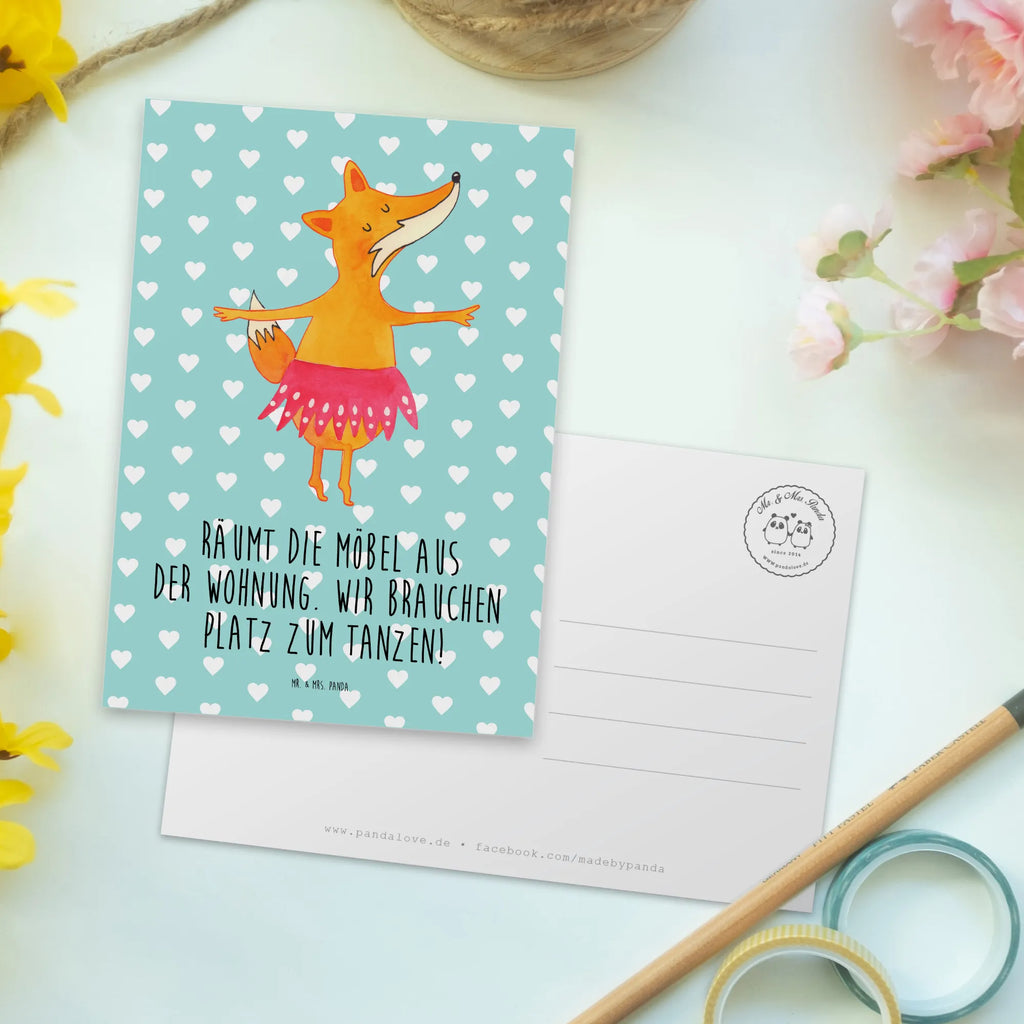 Postkarte Fuchs Ballerina Postkarte, Karte, Geschenkkarte, Grußkarte, Einladung, Ansichtskarte, Geburtstagskarte, Einladungskarte, Dankeskarte, Ansichtskarten, Einladung Geburtstag, Einladungskarten Geburtstag, Fuchs, Fuchs Spruch, Füchse, Füchsin, Ballerina, Ballett, Tänzerin, Tanzen, Party, Geburtstag