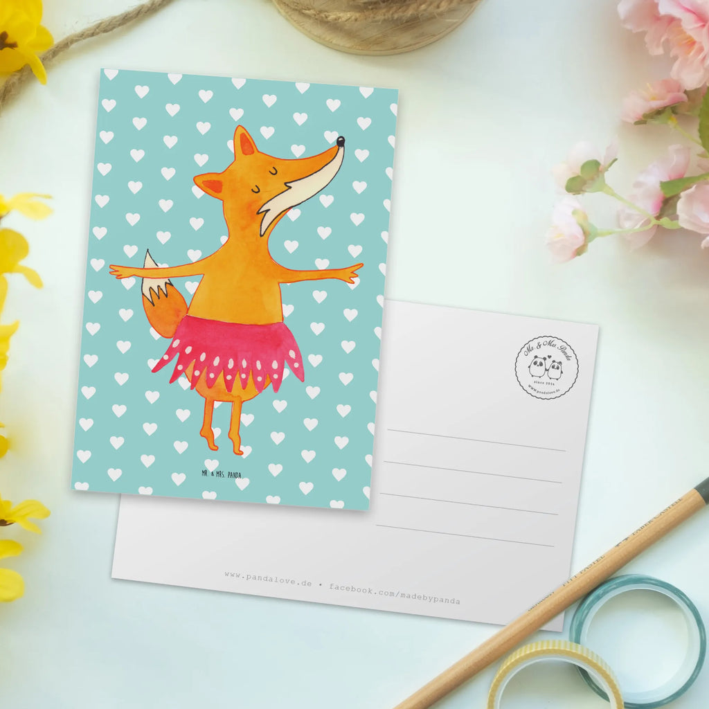 Postkarte Fuchs Ballerina Postkarte, Karte, Geschenkkarte, Grußkarte, Einladung, Ansichtskarte, Geburtstagskarte, Einladungskarte, Dankeskarte, Ansichtskarten, Einladung Geburtstag, Einladungskarten Geburtstag, Fuchs, Fuchs Spruch, Füchse, Füchsin, Ballerina, Ballett, Tänzerin, Tanzen, Party, Geburtstag