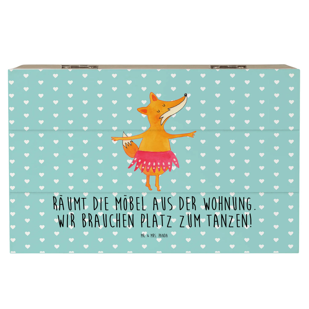 Holzkiste Fuchs Ballerina Holzkiste, Kiste, Schatzkiste, Truhe, Schatulle, XXL, Erinnerungsbox, Erinnerungskiste, Dekokiste, Aufbewahrungsbox, Geschenkbox, Geschenkdose, Fuchs, Fuchs Spruch, Füchse, Füchsin, Ballerina, Ballett, Tänzerin, Tanzen, Party, Einladung, Geburtstag