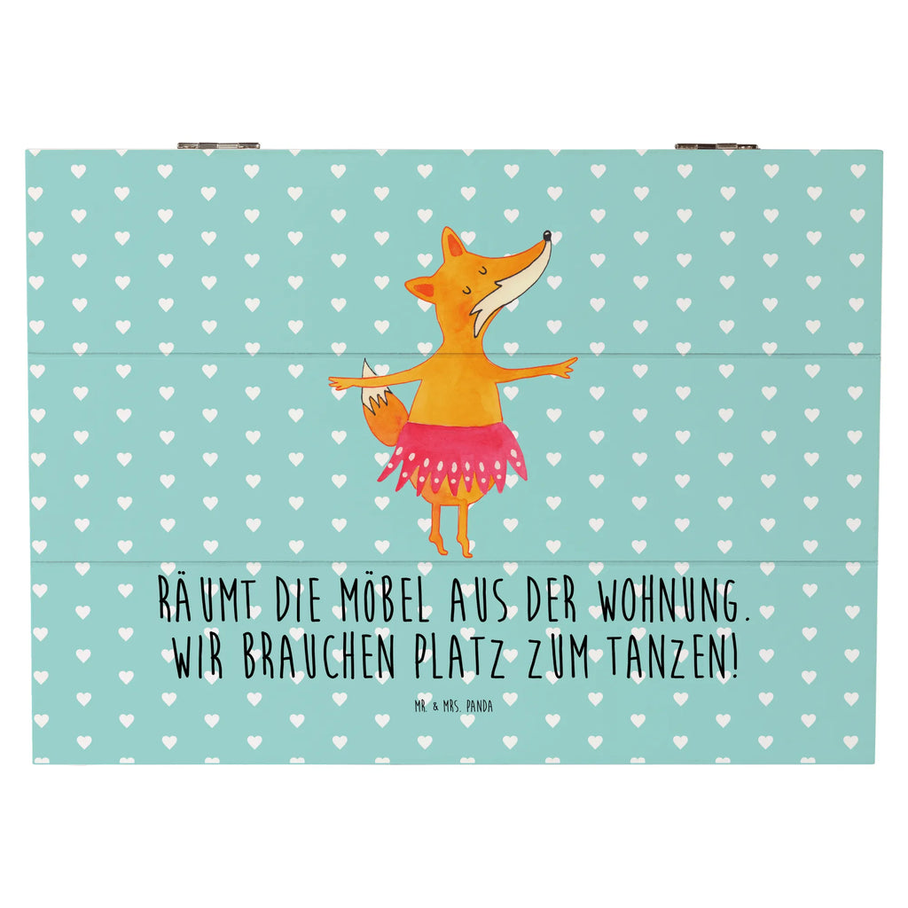 Holzkiste Fuchs Ballerina Holzkiste, Kiste, Schatzkiste, Truhe, Schatulle, XXL, Erinnerungsbox, Erinnerungskiste, Dekokiste, Aufbewahrungsbox, Geschenkbox, Geschenkdose, Fuchs, Fuchs Spruch, Füchse, Füchsin, Ballerina, Ballett, Tänzerin, Tanzen, Party, Einladung, Geburtstag