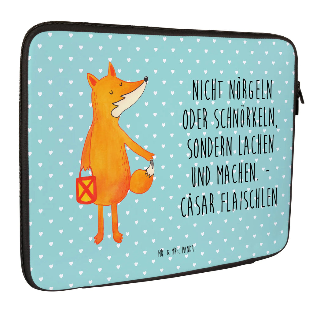 Notebook Tasche Fuchs Laterne Notebook Tasche, Laptop, Computertasche, Tasche, Notebook-Tasche, Notebook-Reisehülle, Notebook Schutz, Fuchs, Füchse, Spruch trösten, Liebeskummer Spruch, Laterne, Sankt Martin, Laternenumzug, Aufmuntern, Cäsar Otto Hugo Flaischlen