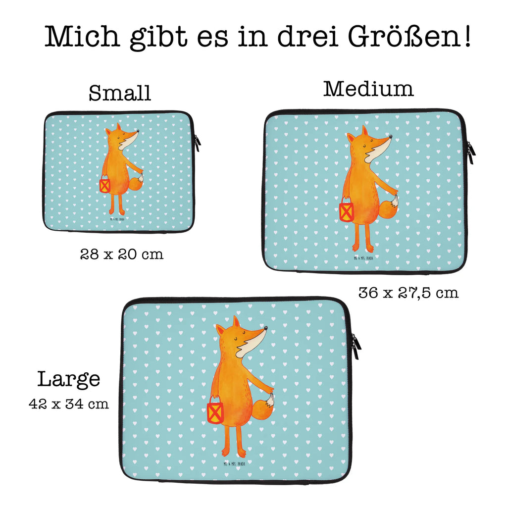 Notebook Tasche Fuchs Laterne Notebook Tasche, Laptop, Computertasche, Tasche, Notebook-Tasche, Notebook-Reisehülle, Notebook Schutz, Fuchs, Füchse, Spruch trösten, Liebeskummer Spruch, Laterne, Sankt Martin, Laternenumzug, Aufmuntern, Cäsar Otto Hugo Flaischlen