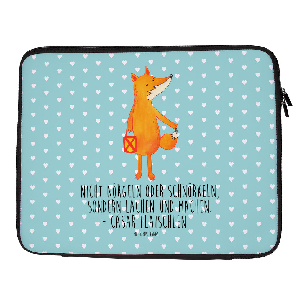 Notebook Tasche Fuchs Laterne Notebook Tasche, Laptop, Computertasche, Tasche, Notebook-Tasche, Notebook-Reisehülle, Notebook Schutz, Fuchs, Füchse, Spruch trösten, Liebeskummer Spruch, Laterne, Sankt Martin, Laternenumzug, Aufmuntern, Cäsar Otto Hugo Flaischlen