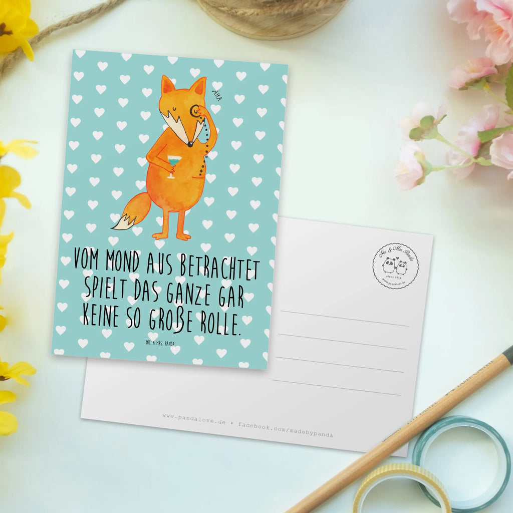 Postkarte Fuchs Lord Postkarte, Karte, Geschenkkarte, Grußkarte, Einladung, Ansichtskarte, Geburtstagskarte, Einladungskarte, Dankeskarte, Ansichtskarten, Einladung Geburtstag, Einladungskarten Geburtstag, Fuchs, Füchse, tröstende Worte, Spruch lustig, Liebeskummer Geschenk, Motivation Spruch, Problemlösung