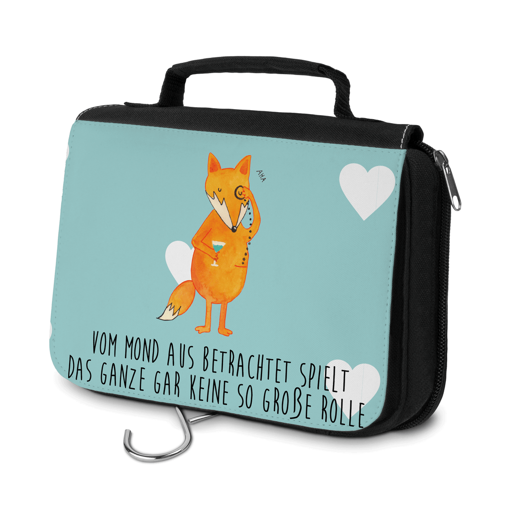 Kulturbeutel Fuchs Lord Kulturbeutel, Zum Aufhängen, Waschtasche, Kosmetiktasche, Damen, Herren, Aufbewahrungstasche, Schminktasche, Kosmetikbeutel, Organizer, Kulturtasche, Schminkutensil, Fuchs, Füchse, tröstende Worte, Spruch lustig, Liebeskummer Geschenk, Motivation Spruch, Problemlösung